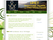 Tablet Screenshot of culdees-ecovillage.co.uk